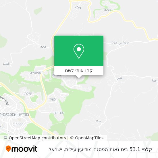 מפת קלפי 53.1 ביס נאות הפסגה מודיעין עילית