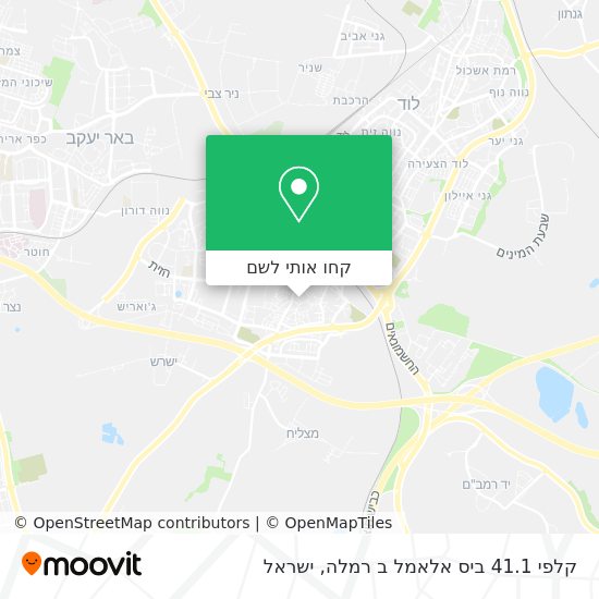 מפת קלפי 41.1 ביס אלאמל ב רמלה