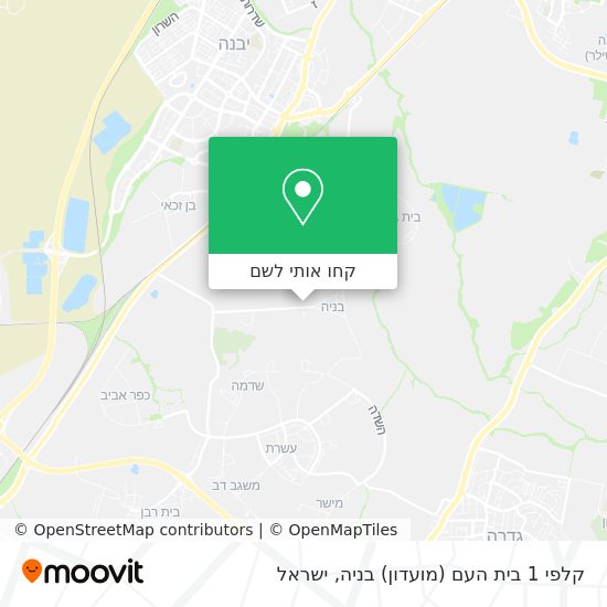 מפת קלפי 1 בית העם (מועדון) בניה