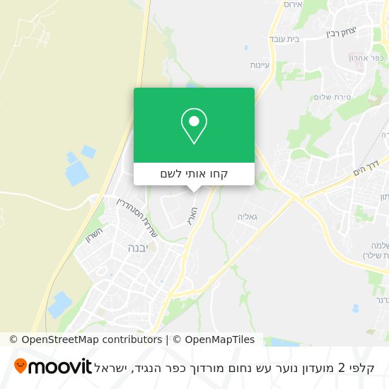 מפת קלפי 2 מועדון נוער עש נחום מורדוך כפר הנגיד
