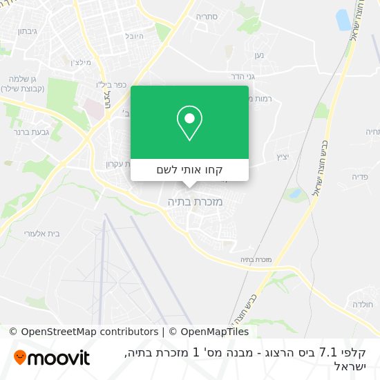 מפת קלפי 7.1 ביס הרצוג - מבנה מס' 1 מזכרת בתיה