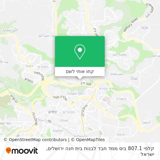 מפת קלפי 807.1 ביס ממד חבד לבנות בית חנה ירושלים