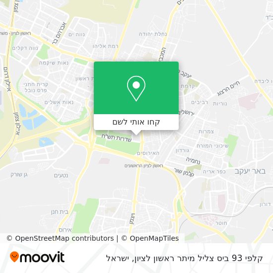 מפת קלפי 93 ביס צליל מיתר ראשון לציון