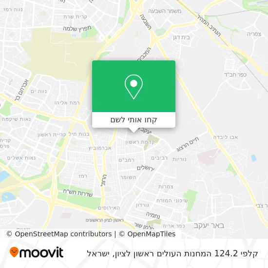 מפת קלפי 124.2 המחנות העולים ראשון לציון