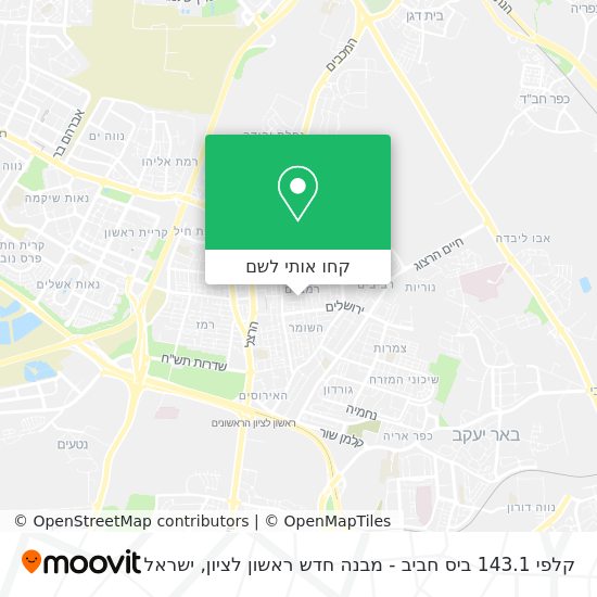 מפת קלפי 143.1 ביס חביב - מבנה חדש ראשון לציון