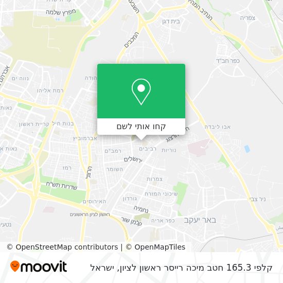 מפת קלפי 165.3 חטב מיכה רייסר ראשון לציון