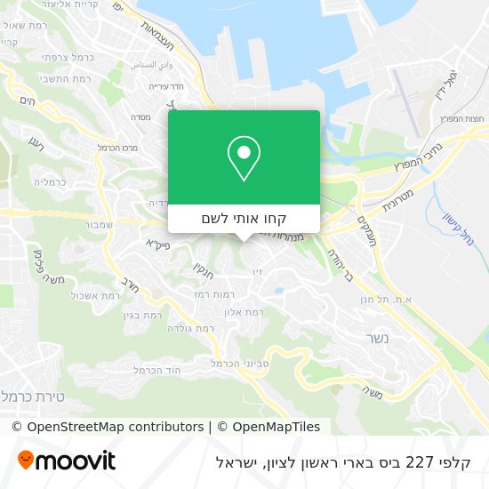 מפת קלפי 227 ביס בארי ראשון לציון