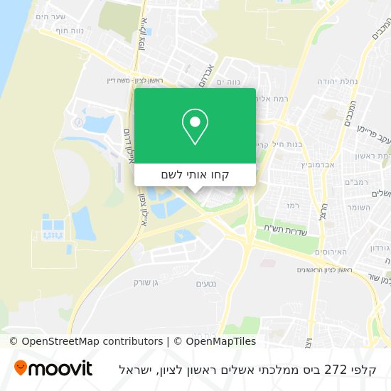 מפת קלפי 272 ביס ממלכתי אשלים ראשון לציון