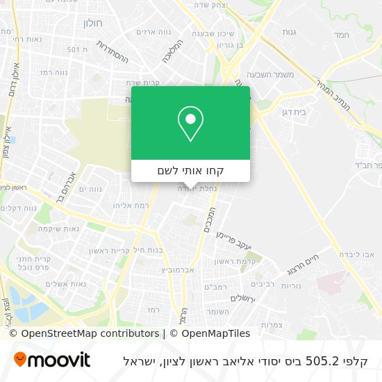 מפת קלפי 505.2 ביס יסודי אליאב ראשון לציון