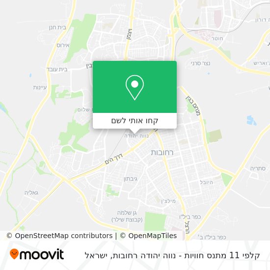 מפת קלפי 11 מתנס חוויות - נווה יהודה רחובות