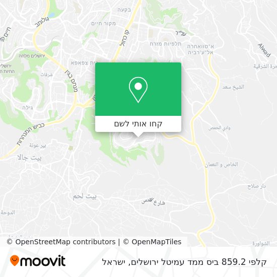 מפת קלפי 859.2 ביס ממד עמיטל ירושלים
