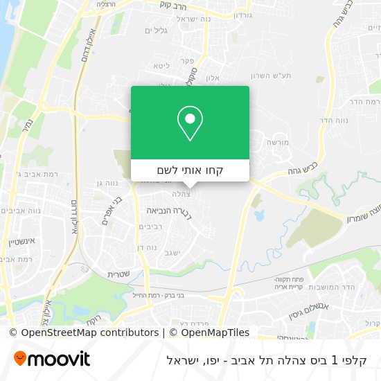 מפת קלפי 1 ביס צהלה תל אביב - יפו
