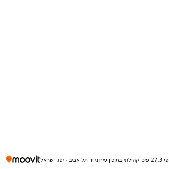 מפת קלפי 27.3 פיס קהילתי בתיכון עירוני יד תל אביב - יפו