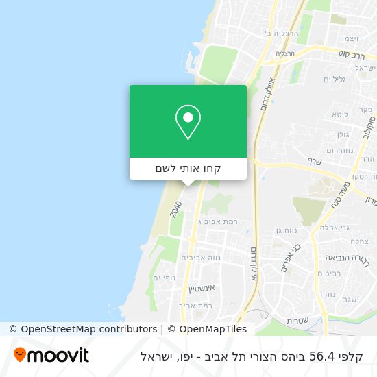 מפת קלפי 56.4 ביהס הצורי תל אביב - יפו