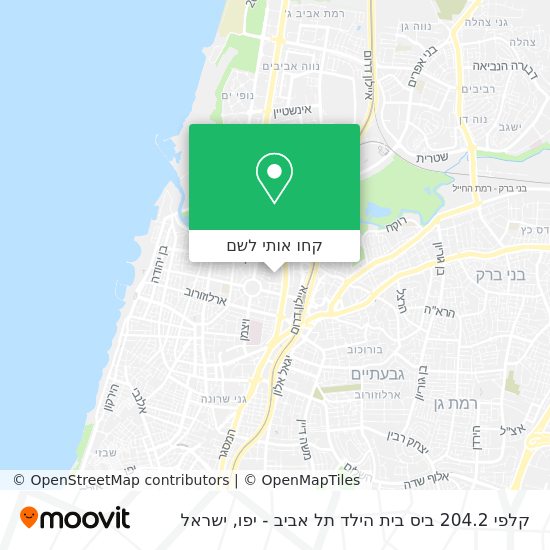 מפת קלפי 204.2 ביס בית הילד תל אביב - יפו