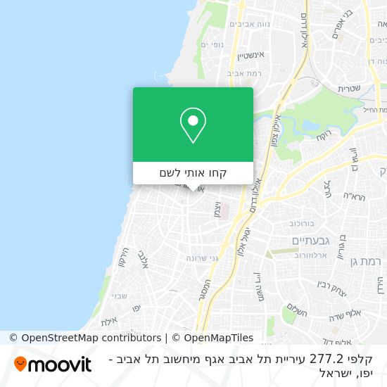 מפת קלפי 277.2 עיריית תל אביב אגף מיחשוב תל אביב - יפו