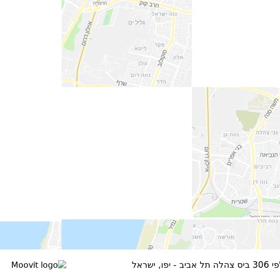 מפת קלפי 306 ביס צהלה תל אביב - יפו