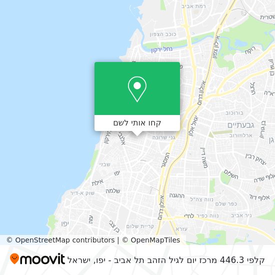 מפת קלפי 446.3 מרכז יום לגיל הזהב תל אביב - יפו