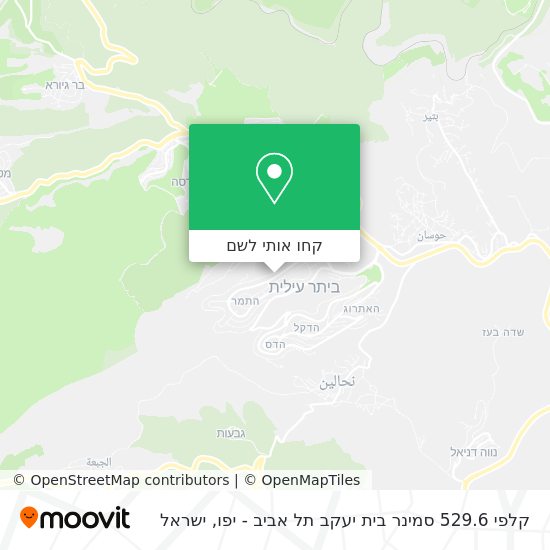 מפת קלפי 529.6 סמינר בית יעקב תל אביב - יפו