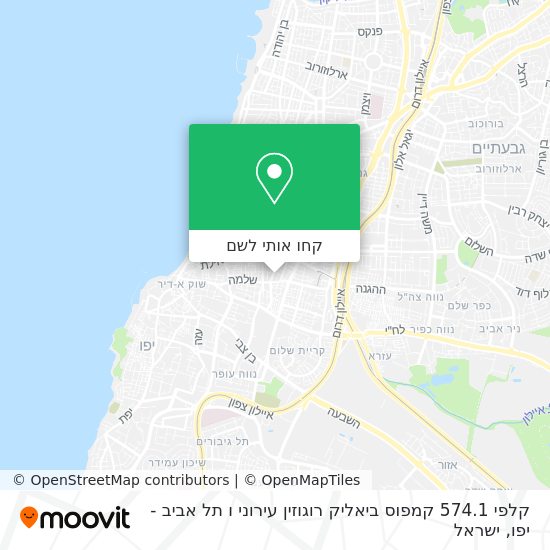 מפת קלפי 574.1 קמפוס ביאליק רוגוזין עירוני ו תל אביב - יפו