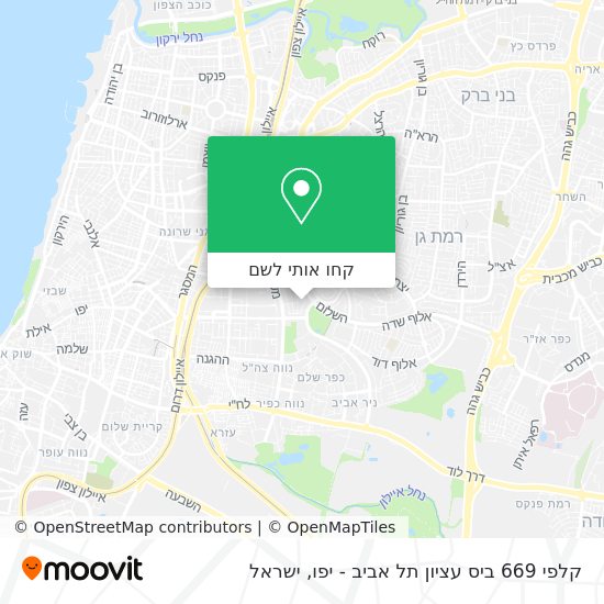 מפת קלפי 669 ביס עציון תל אביב - יפו