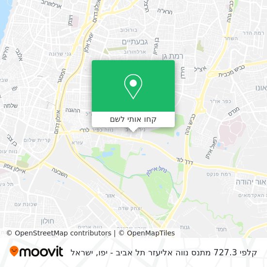 מפת קלפי 727.3 מתנס נווה אליעזר תל אביב - יפו