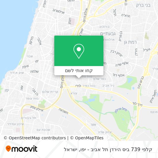 מפת קלפי 739 ביס הירדן תל אביב - יפו