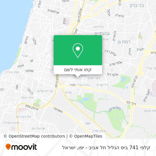 מפת קלפי 741 ביס הגליל תל אביב - יפו