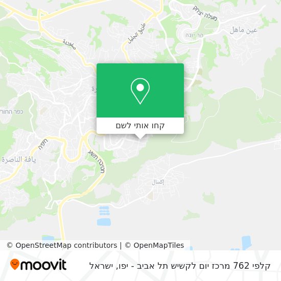 מפת קלפי 762 מרכז יום לקשיש תל אביב - יפו