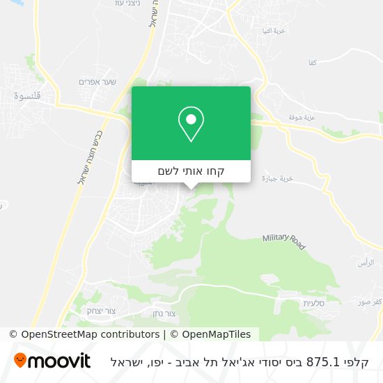 מפת קלפי 875.1 ביס יסודי אג'יאל תל אביב - יפו