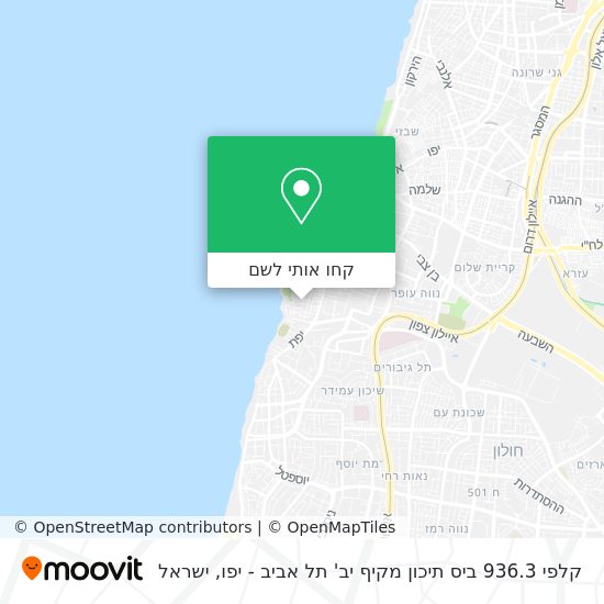 מפת קלפי 936.3 ביס תיכון מקיף יב' תל אביב - יפו