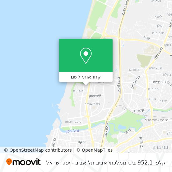 מפת קלפי 952.1 ביס ממלכתי אביב תל אביב - יפו