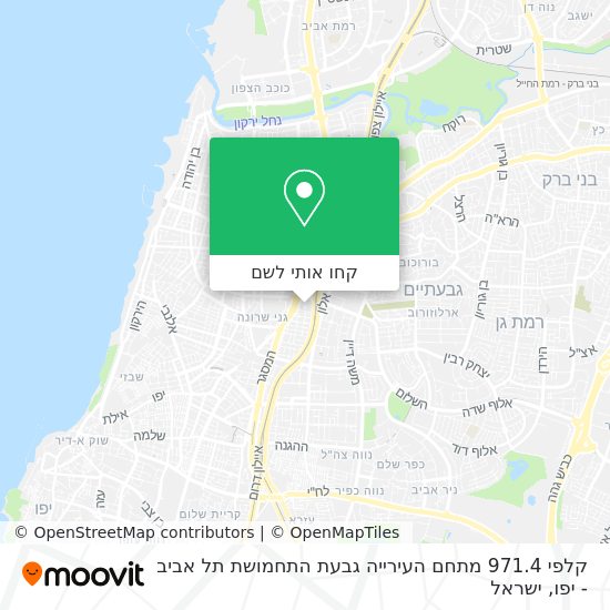 מפת קלפי 971.4 מתחם העירייה גבעת התחמושת תל אביב - יפו