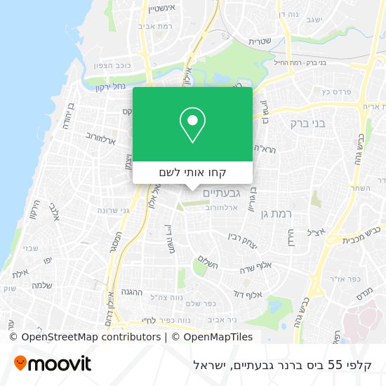 מפת קלפי 55 ביס ברנר גבעתיים