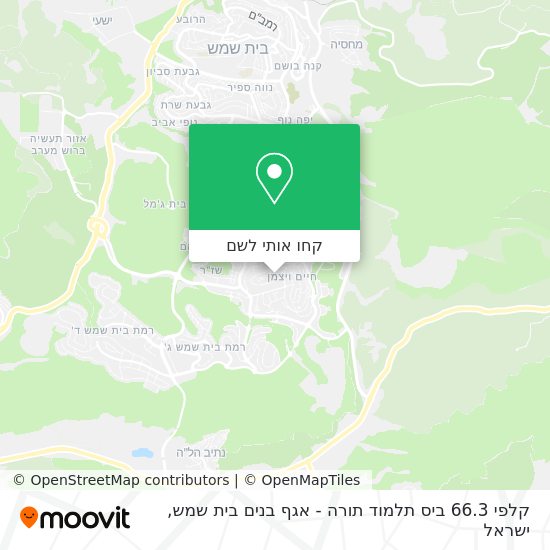 מפת קלפי 66.3 ביס תלמוד תורה - אגף בנים בית שמש