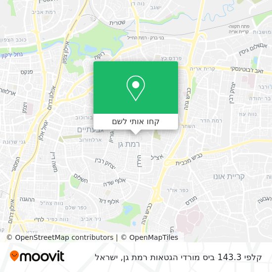 מפת קלפי 143.3 ביס מורדי הגטאות רמת גן