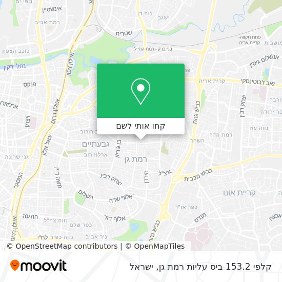 מפת קלפי 153.2 ביס עליות רמת גן