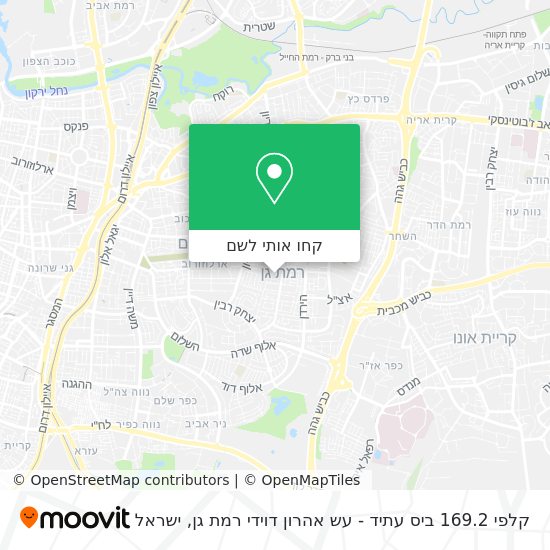 מפת קלפי 169.2 ביס עתיד - עש אהרון דוידי רמת גן
