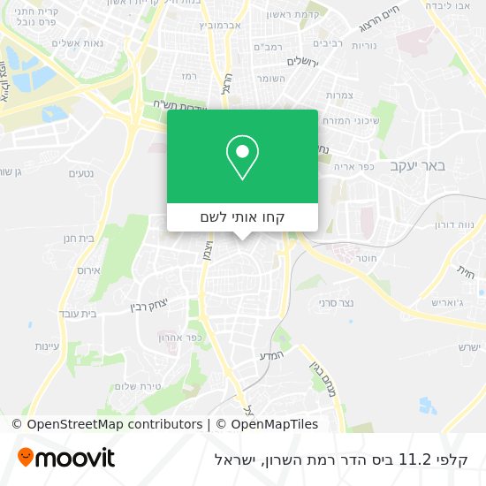 מפת קלפי 11.2 ביס הדר רמת השרון