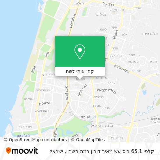 מפת קלפי 65.1 ביס עש מאיר דורון רמת השרון