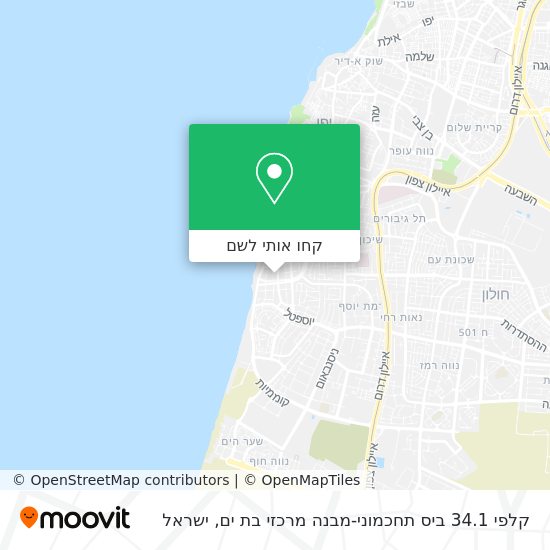 מפת קלפי 34.1 ביס תחכמוני-מבנה מרכזי בת ים