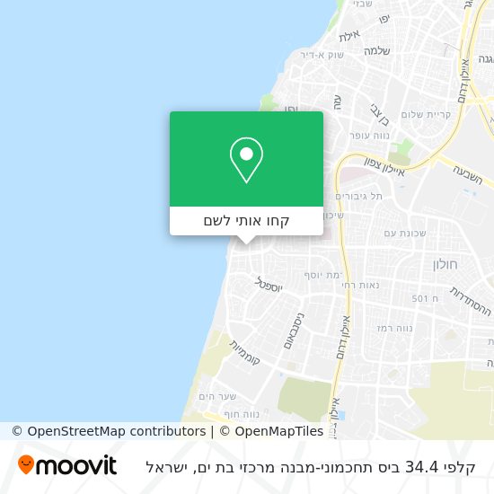 מפת קלפי 34.4 ביס תחכמוני-מבנה מרכזי בת ים