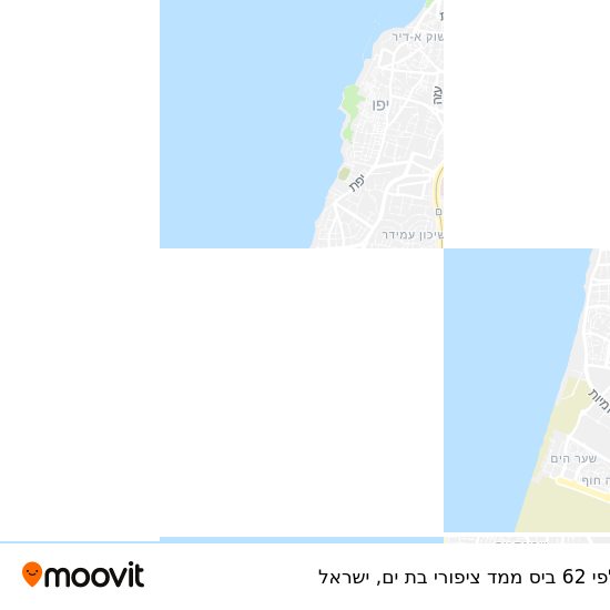 מפת קלפי 62 ביס ממד ציפורי בת ים