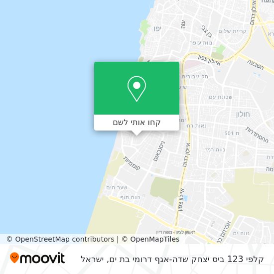 מפת קלפי 123 ביס יצחק שדה-אגף דרומי בת ים