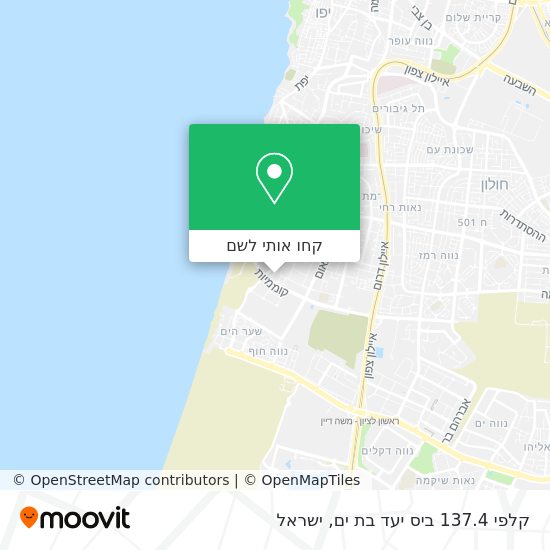 מפת קלפי 137.4 ביס יעד בת ים