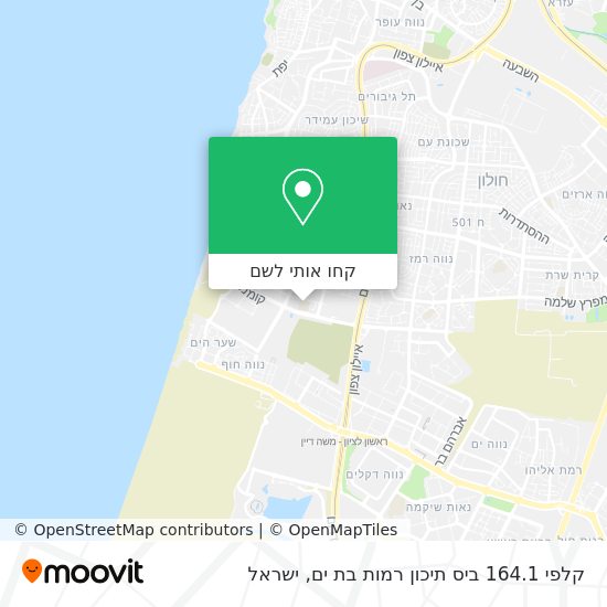 מפת קלפי 164.1 ביס תיכון רמות בת ים