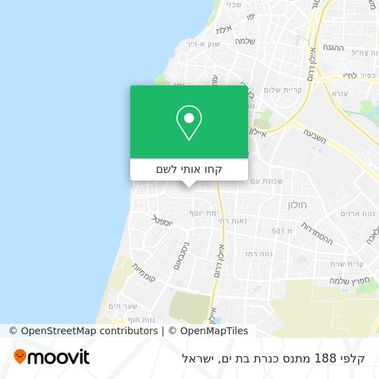 מפת קלפי 188 מתנס כנרת בת ים