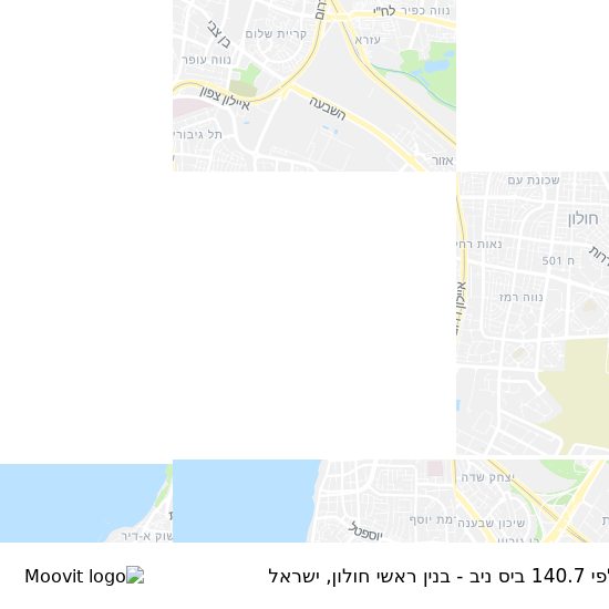 מפת קלפי 140.7 ביס ניב - בנין ראשי חולון