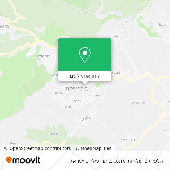 מפת קלפי 17 שלוחת מתנס ביתר עילית