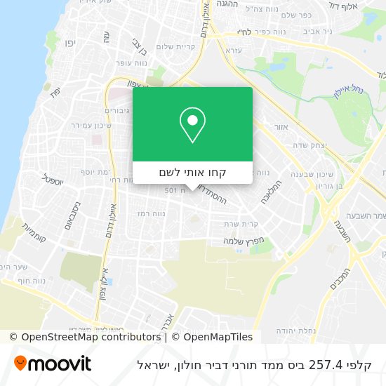 מפת קלפי 257.4 ביס ממד תורני דביר חולון